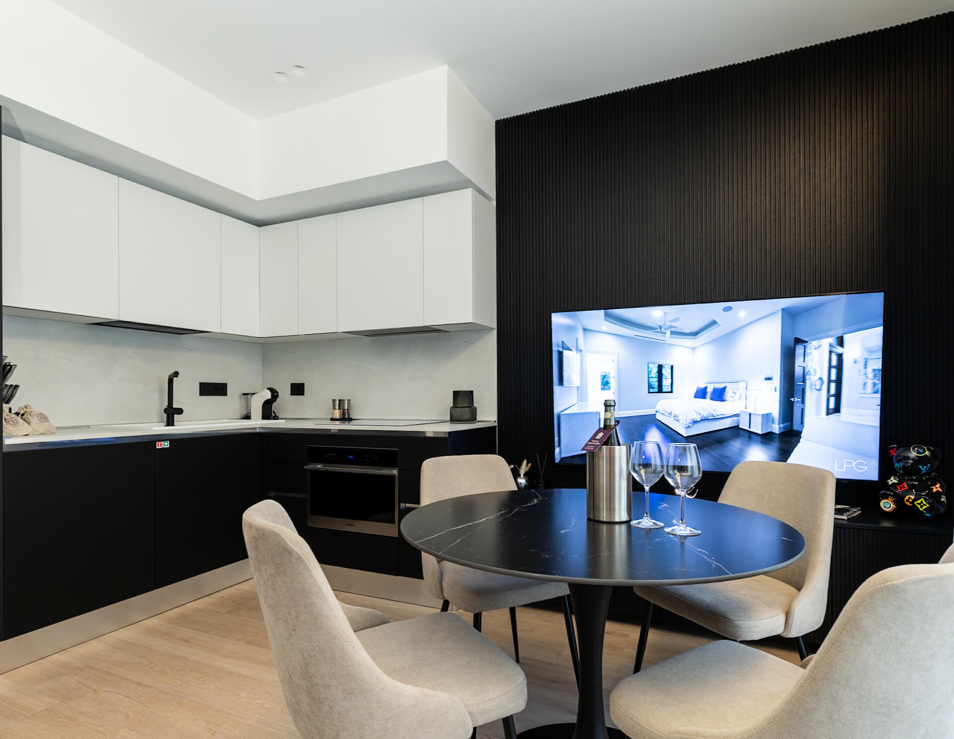 Only premium high-end furniture in all apartments, houses and villa's